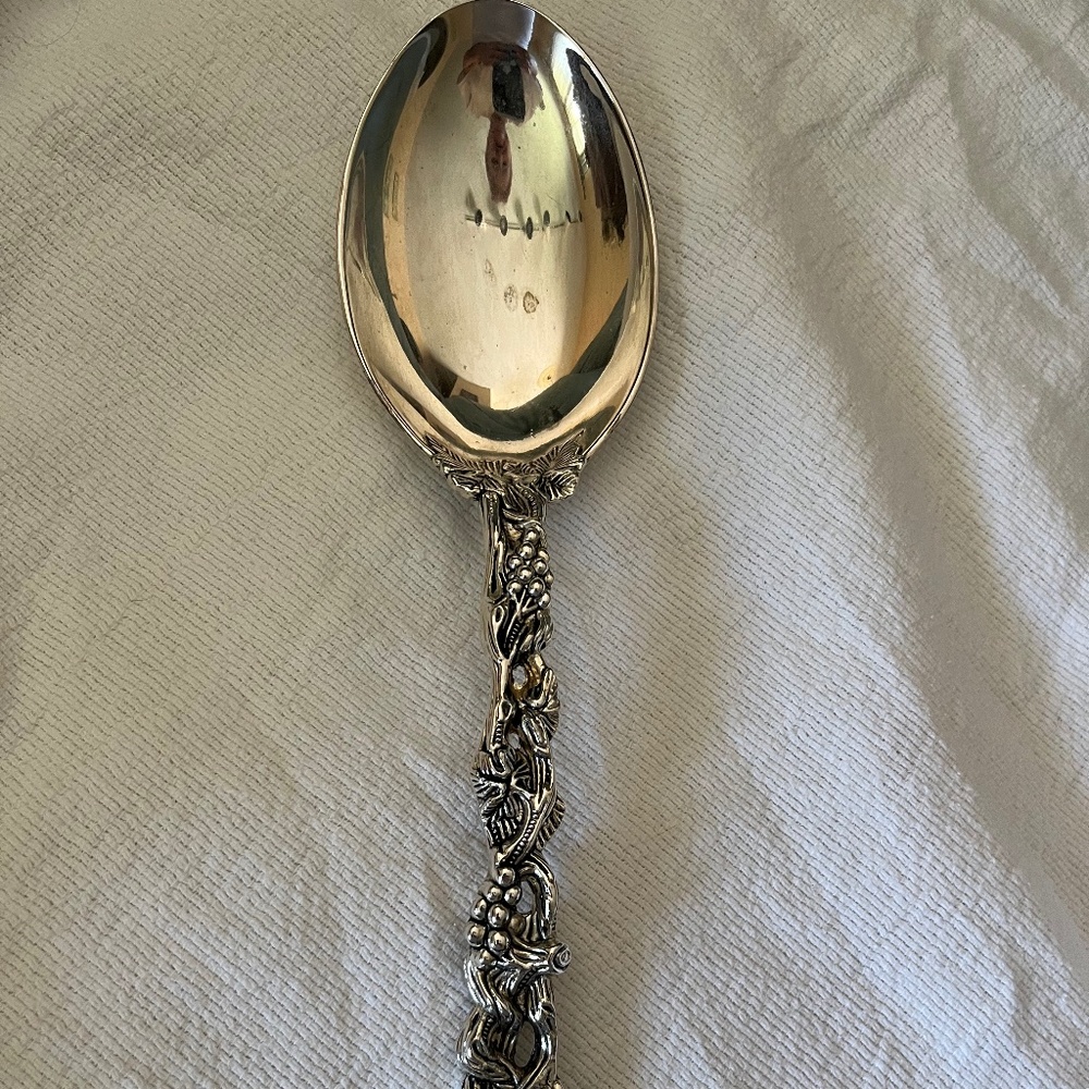 GODINGER silver plated serving spoon